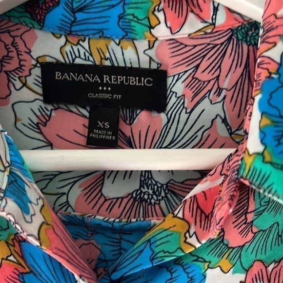 Banana Republic Floral Blouse Multicolor - Picture 3 of 8